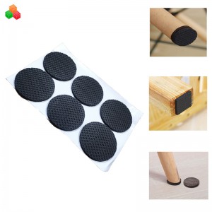 Dongguan ontworpen grootte zelfklevende rubber meubels tafelpoot voeten beschermer pad eva schuim stoelpoot glijders beschermer
